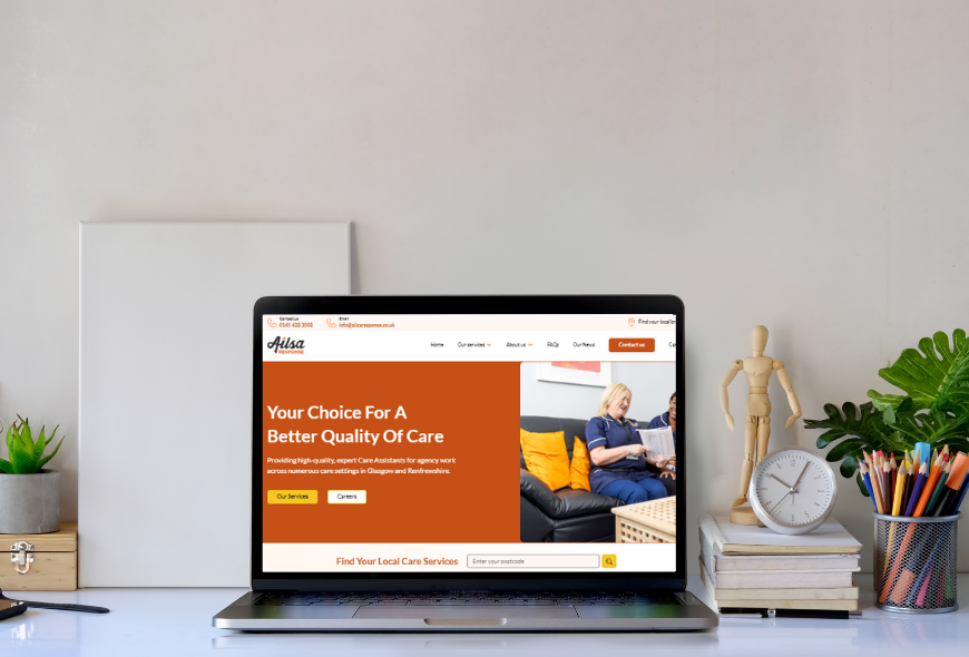 care website redesign